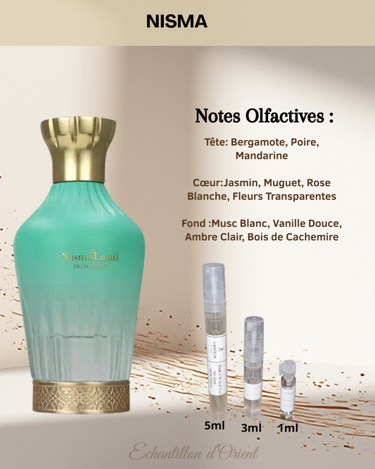 Nisma Eau de Parfum sample by Arabiyat Prestige