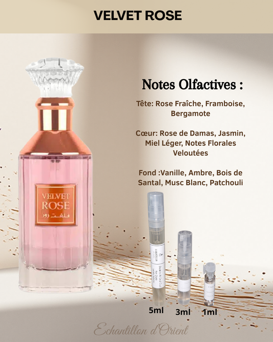 Velvet Rose Eau de Parfum sample by Lattafa Perfumes