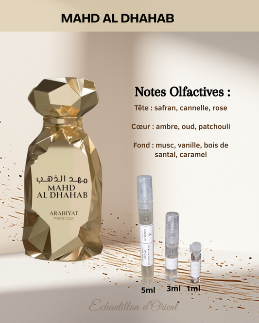 Sample Mahd Al Dhahab Eau Parfum by Arabiyat Prestige