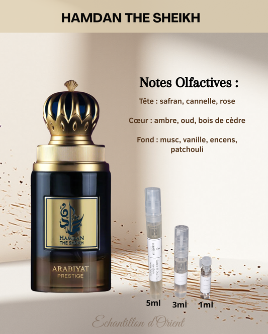 Sample of Hamdan The Sheikh Eau Parfum by Arabiyat Prestige