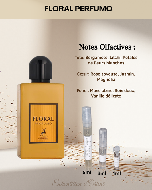 Echantillon Floral Pefumo Eau Parfum de Maison Alhambra