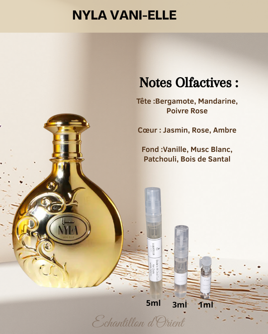 Echantillon Nyla Vani-Elle Eau Parfum de Arabiyat Prestige