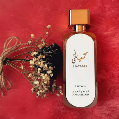 Echantillon Hayaati Gold Elixir Eau Parfum de Lattafa Perfumes