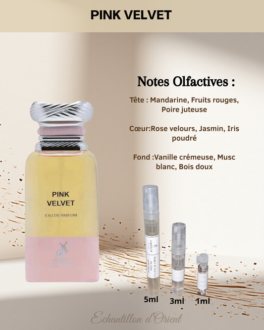 Echantillon Pink Velvet Eau Parfum de Maison Alhambra