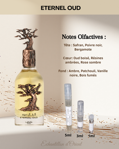 Echantillon Eternal Oud Eau Parfum de Lattafa Perfumes