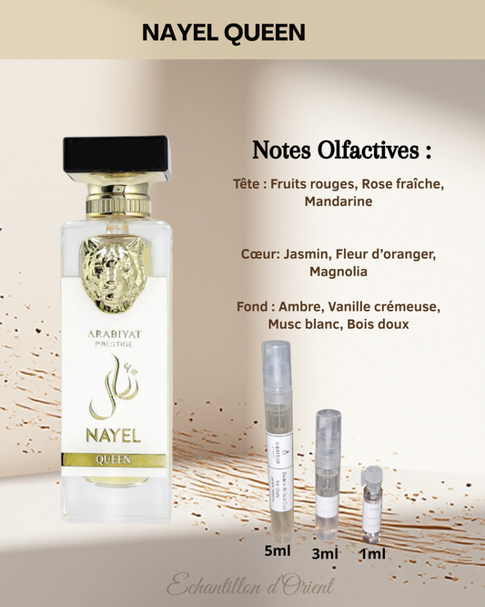 Echantillon Nayel Queen Eau Parfum de Lattafa Perfumes