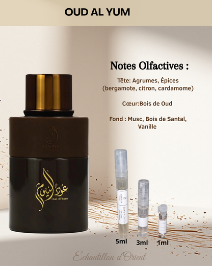 Echantillon Oud Al Youm Eau Parfum de Arabiyat Prestige