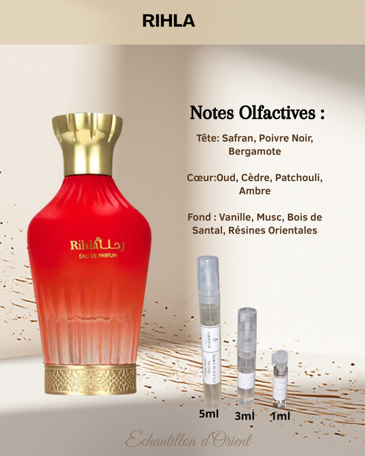 Rihal Eau de Parfum sample by Arabiyat Prestige