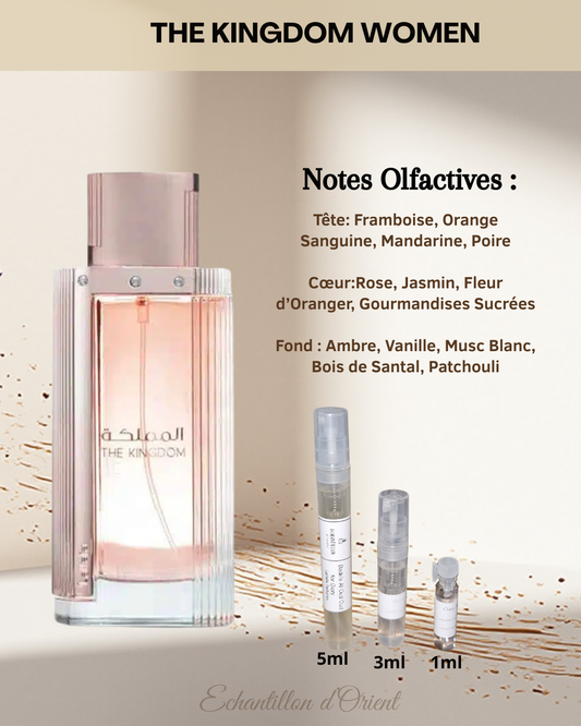Sample of The Kingdom Women Eau de Parfum by Lattafa Perfumes