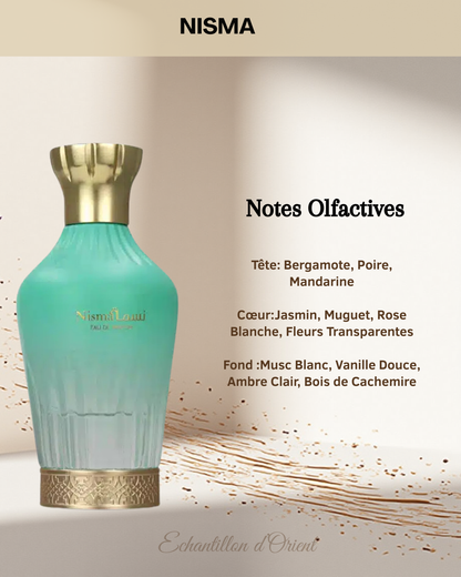 Echantillon Nisma Eau Parfum 5ml de Arabiyat Prestige