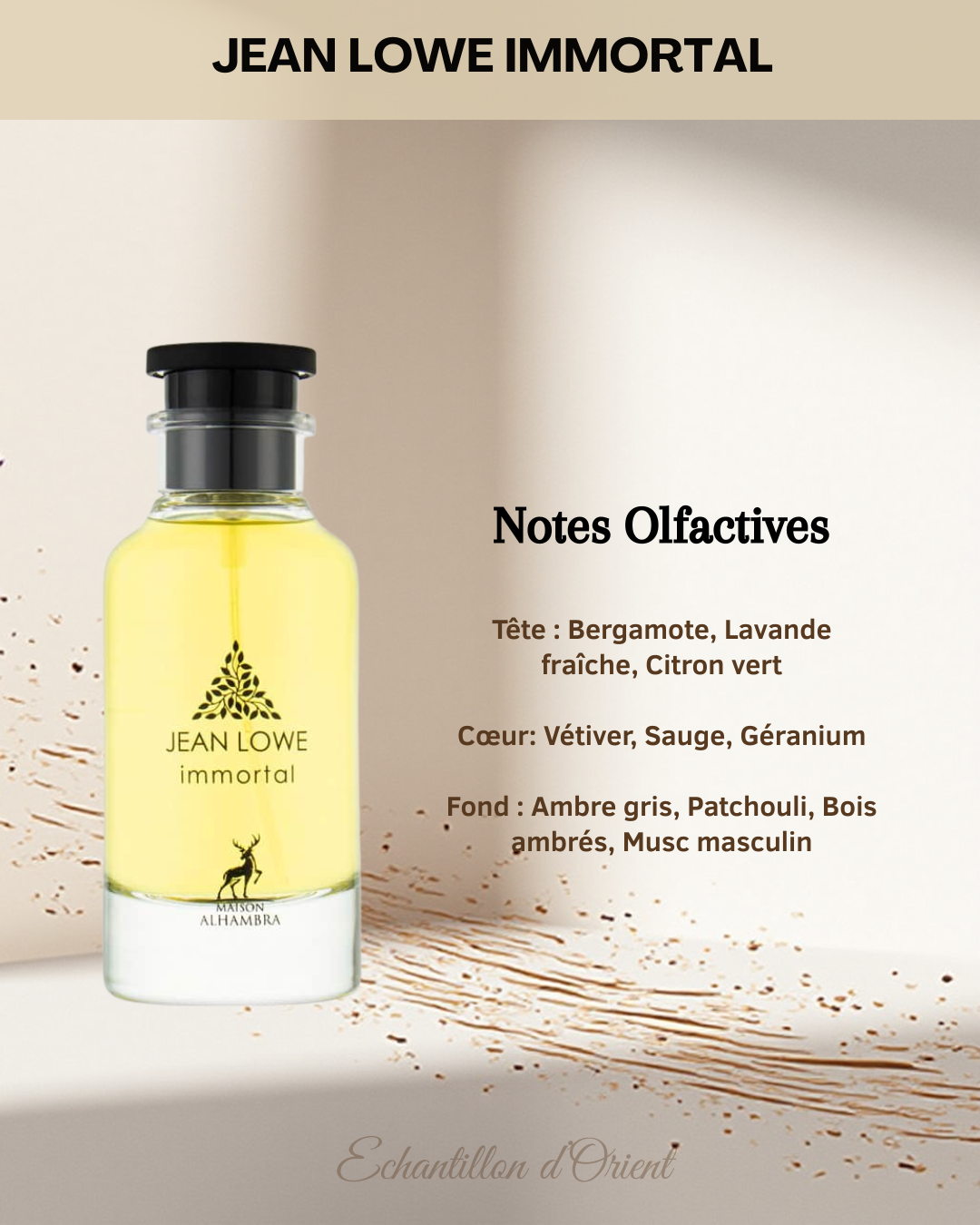 Jean Lowe Immortal Eau de Parfum muestra de 5 ml de Maison Alhambra