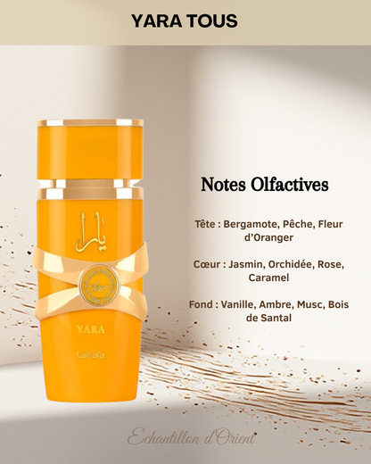 Echantillon Yara Tous Eau Parfum 5ml de Lattafa Perfumes
