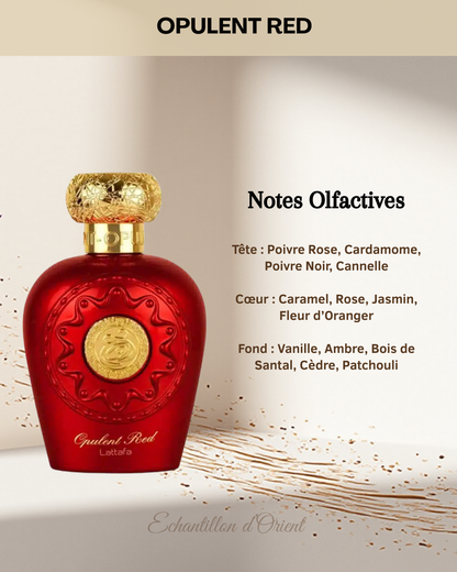 Echantillon Opulent Red Eau Parfum 5ml de Lattafa Perfumes