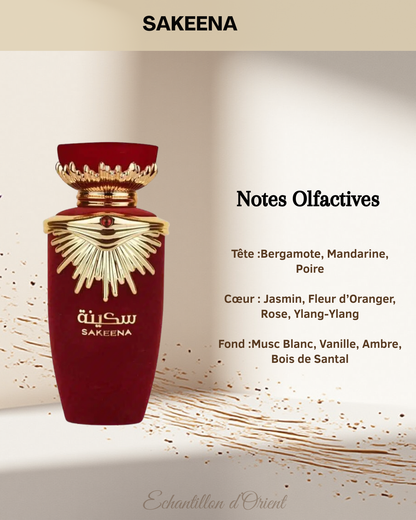 Echantillon Sakeena Eau Parfum 5ml de Lattafa Perfumes