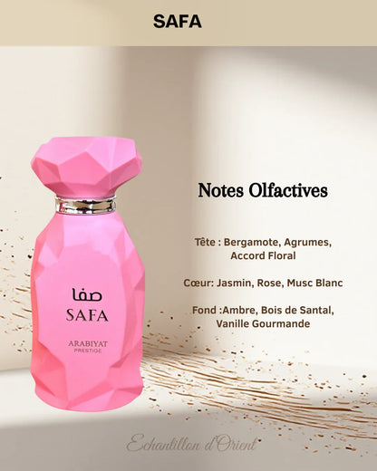 Echantillon Safa Eau Parfum 5ml de Arabiyat Prestige