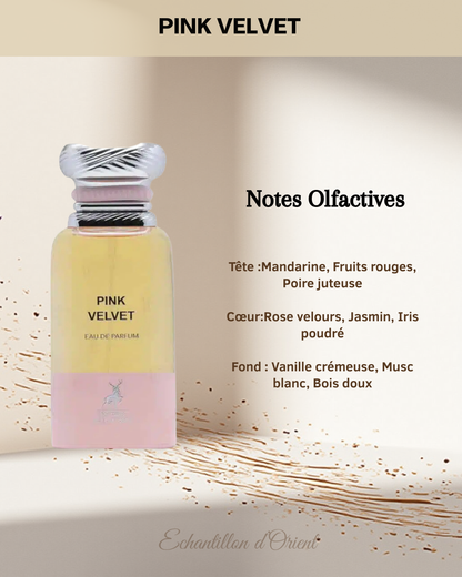 Muestra de 5 ml de Eau de Parfum Pink Velvet de Maison Alhambra