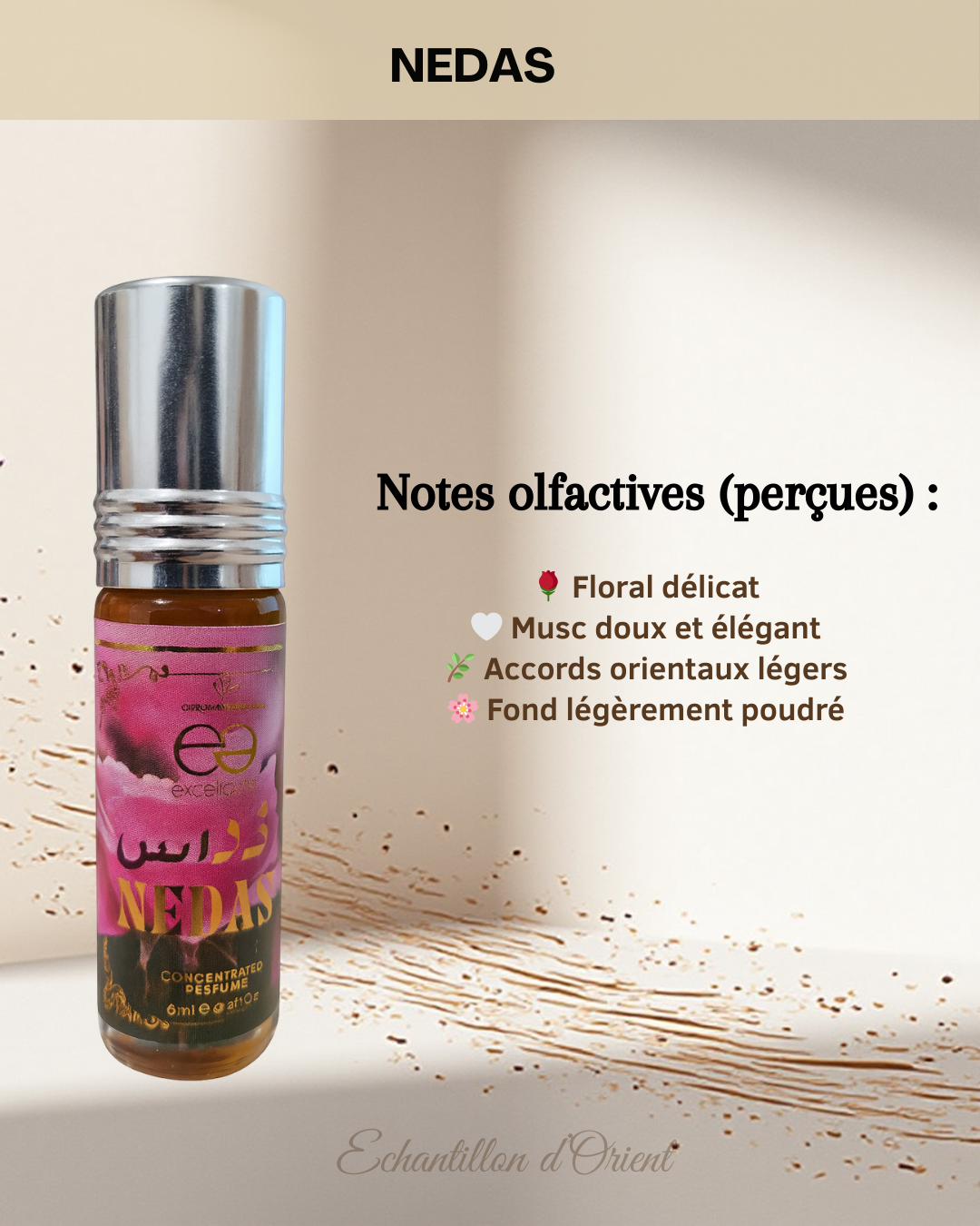 Huile Parfumée NEDAS 6 ml Excellence