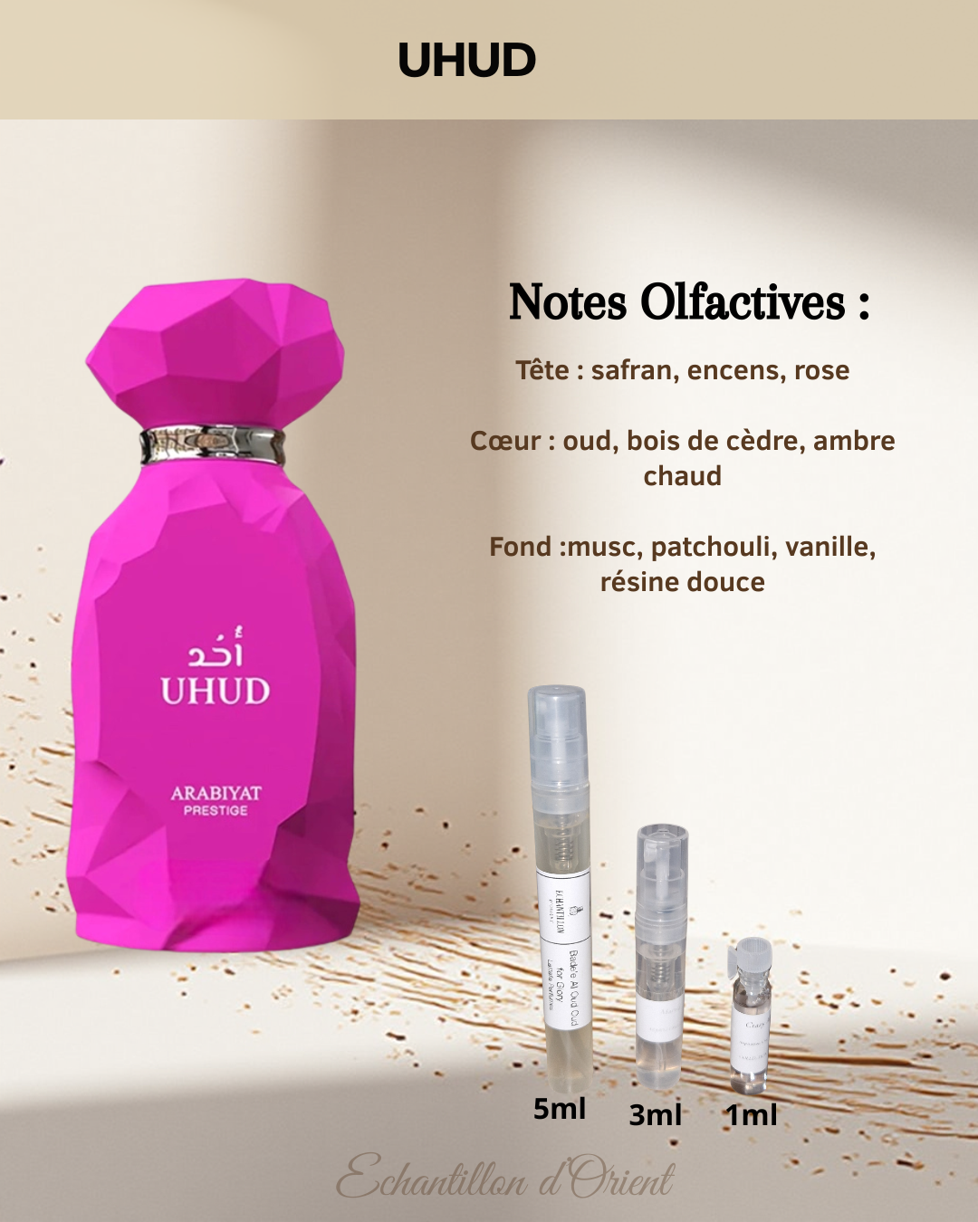 Echantillon UHUD Eau Parfum de Arabiyat Prestige