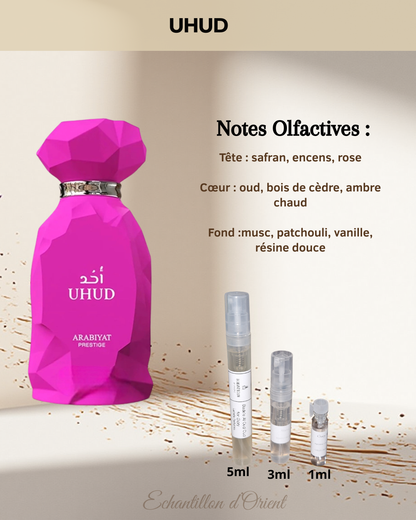 Echantillon UHUD Eau Parfum de Arabiyat Prestige