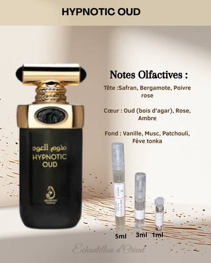 Echantillon Hypnotic Oud Eau Parfum de Arabiyat Prestige