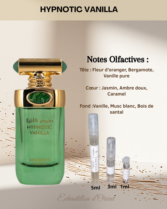 Sample of Hypnotic Vanilla Eau de Parfum by Arabiyat Prestige