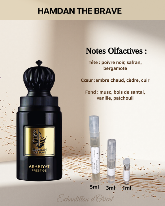 Sample of Hamdan The Brave Eau Parfum by Arabiyat Prestige