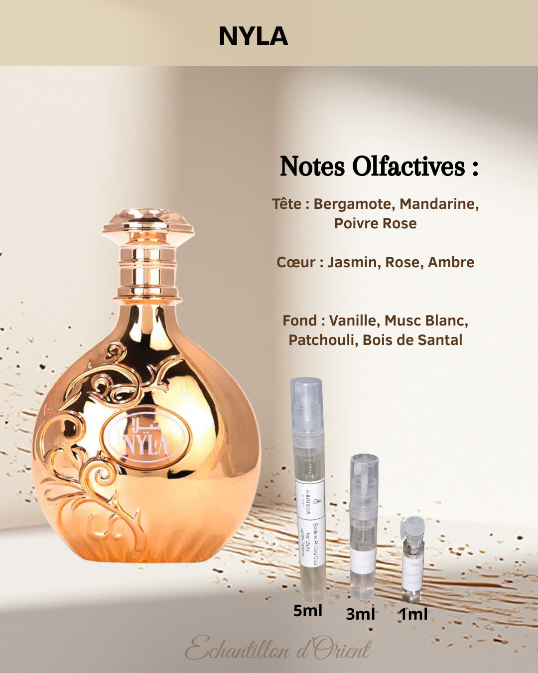 Echantillon Nyla Eau Parfum de Arabiyat Prestige