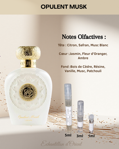 Echantillon Opulent Musk Eau Parfum de Lattafa Perfumes