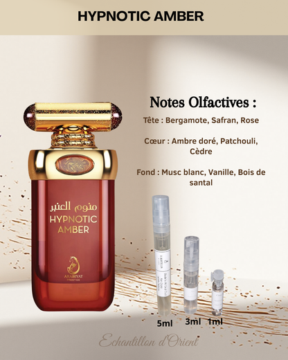 Echantillon Hypnotic Amber Eau Parfum de Arabiyat Prestige